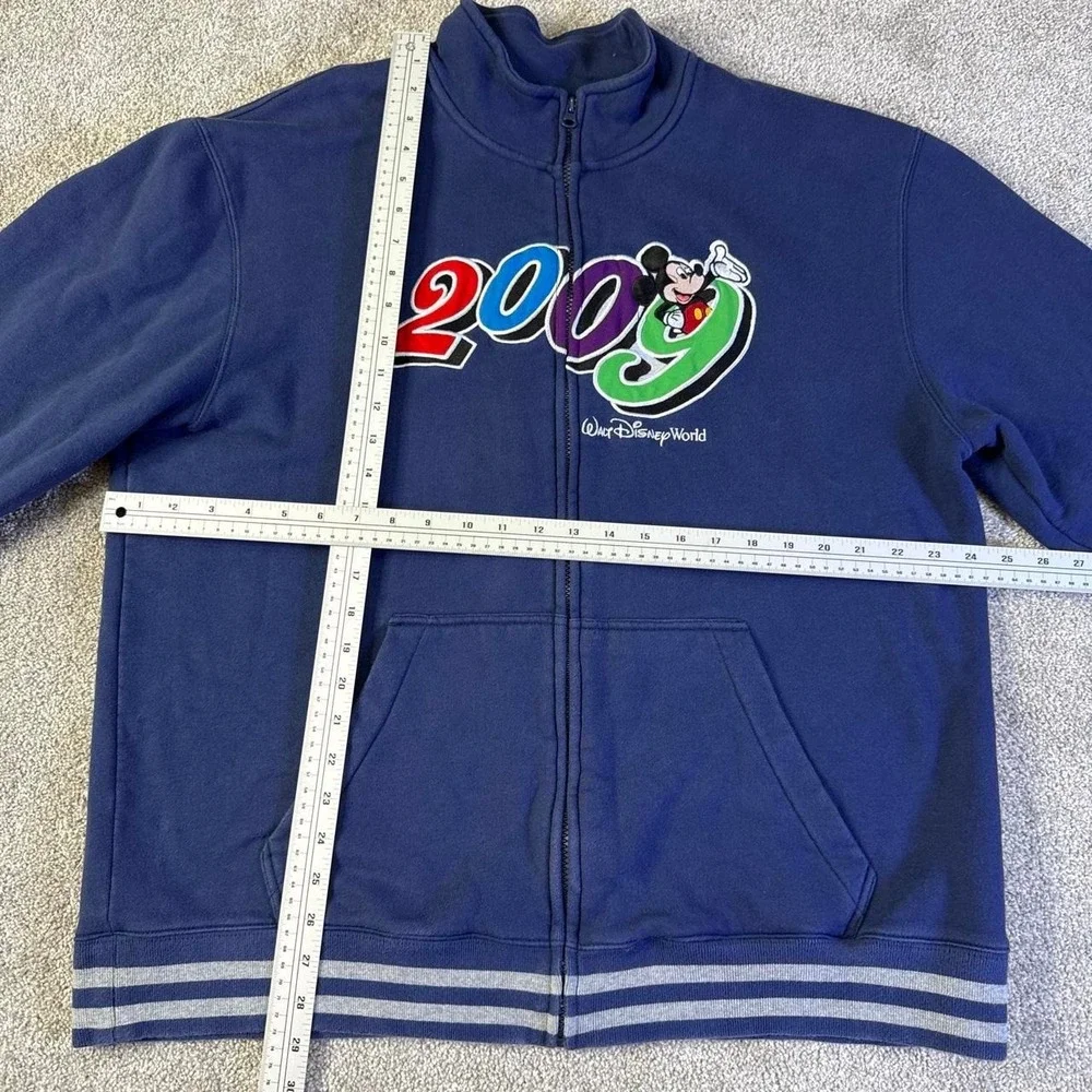 Vintage 2009 Disney Mickey Mouse Zip Up Jacket XL Graphic Jacket